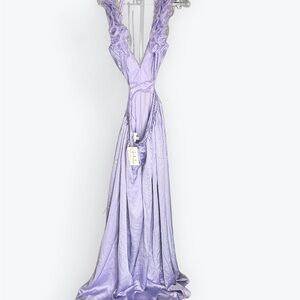 Chic Lavender Maxi Dress